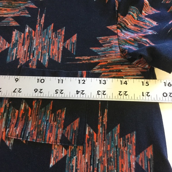 XXS LuLaRoe CARLY 36" dress Black orange Green - Picture 4 of 5